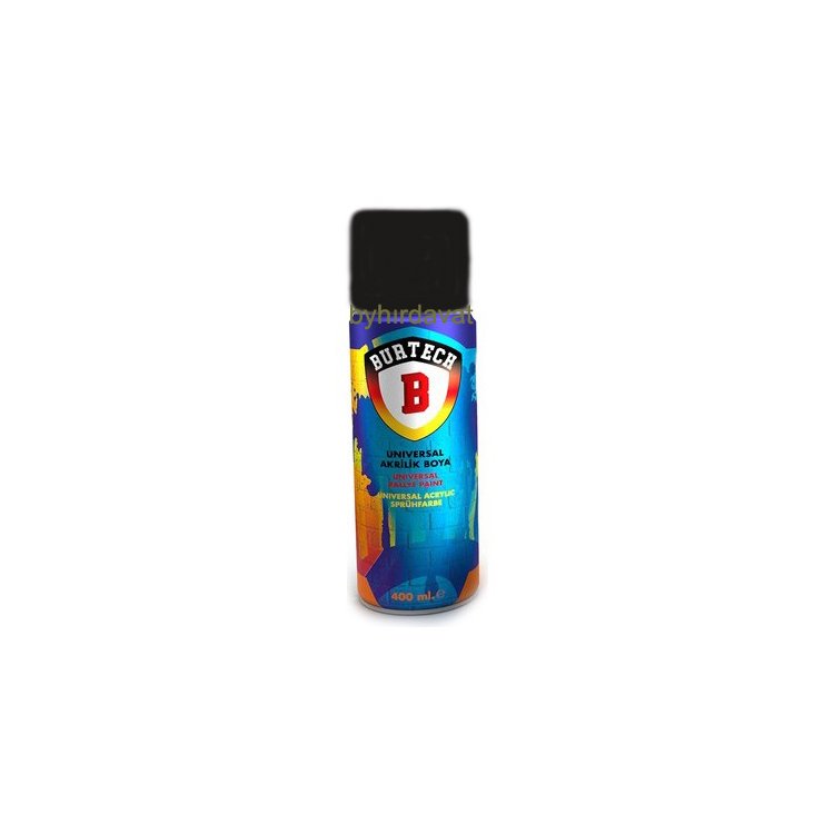 BURTECH 400 Ml SPREY BOYA Mat Siyah RAL-9005 SPRAY, Burtech 400 Ml ...