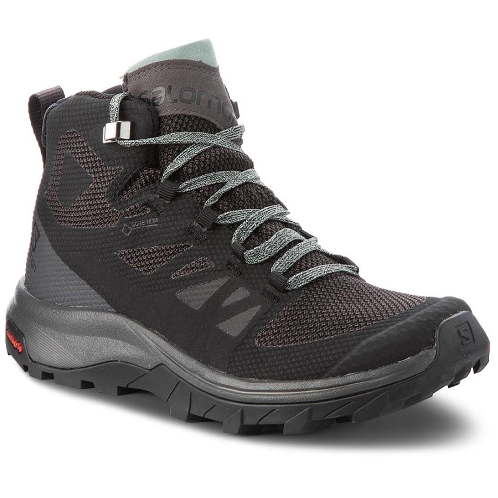 Salomon outline. Salomon Trekking GTX. Salomon Gore Tex. Ботинки Shoes outline Mid GTX Medieval b/Castor.