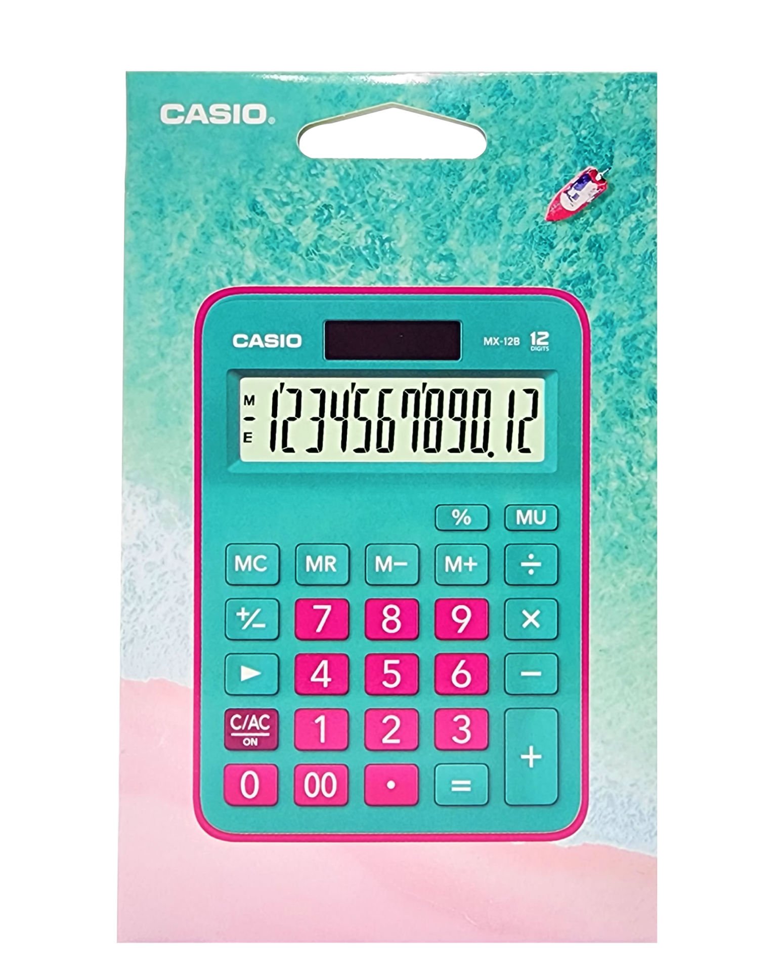 Casio MX-12B-GNRD Yeşil+Pembe 12 Hane Masa Üstü Hesap Makinesi Fiyatları