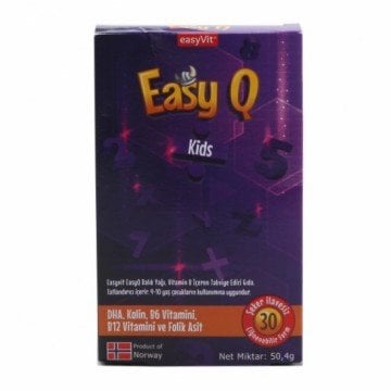 easyq kids omega 3 kolin vitamin cocuk 30 tablet vitaminler ve mineraller