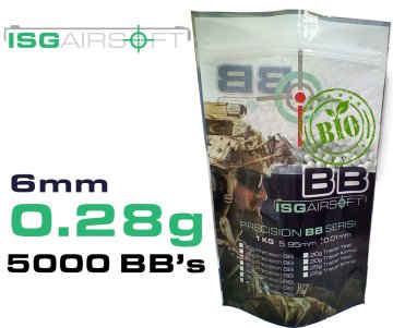 ISGairsoft  0.28g Airsoft BIO BB 5000 adet 1KG PAKET