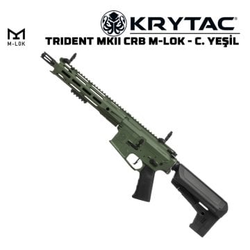 KRYTAC TRIDENT MKII CRB M-LOK AEG AIRSOFT TÜFEK - Camo Yeşil