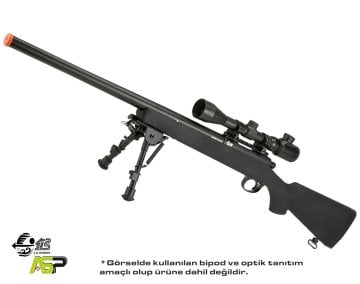 JG VSR-10 / BAR-10 Metal Tetik Sistemli Yaylı Airsoft Bolt Action Sniper Tüfek - 450FPS Siyah