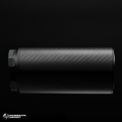 SILVERBACK Karbon Dummy Airsoft Susturucu Replika, Kısa, 14 mm CCW