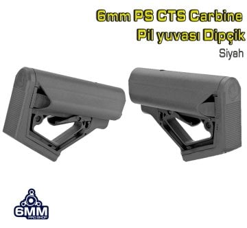 6mm PS CTS Carbine Pil yuvası Dipçik (Siyah)