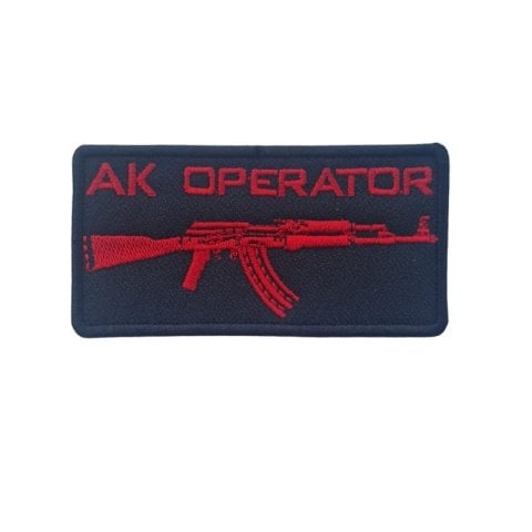 AK OPERATOR TACTICAL PATCH -SİYAH-KIRMIZI