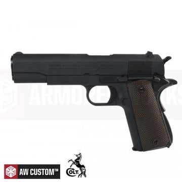 AW CUSTOMS COLT LISANSLI 1911A1 GBB AIRSOFT TABANCA - SİYAH