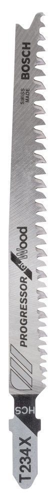 Bosch - Kademeli Artan Dişli Serisi Ahşap İçin T 234 X Dekupaj Testeresi Bıçağı - 5'Li Paket