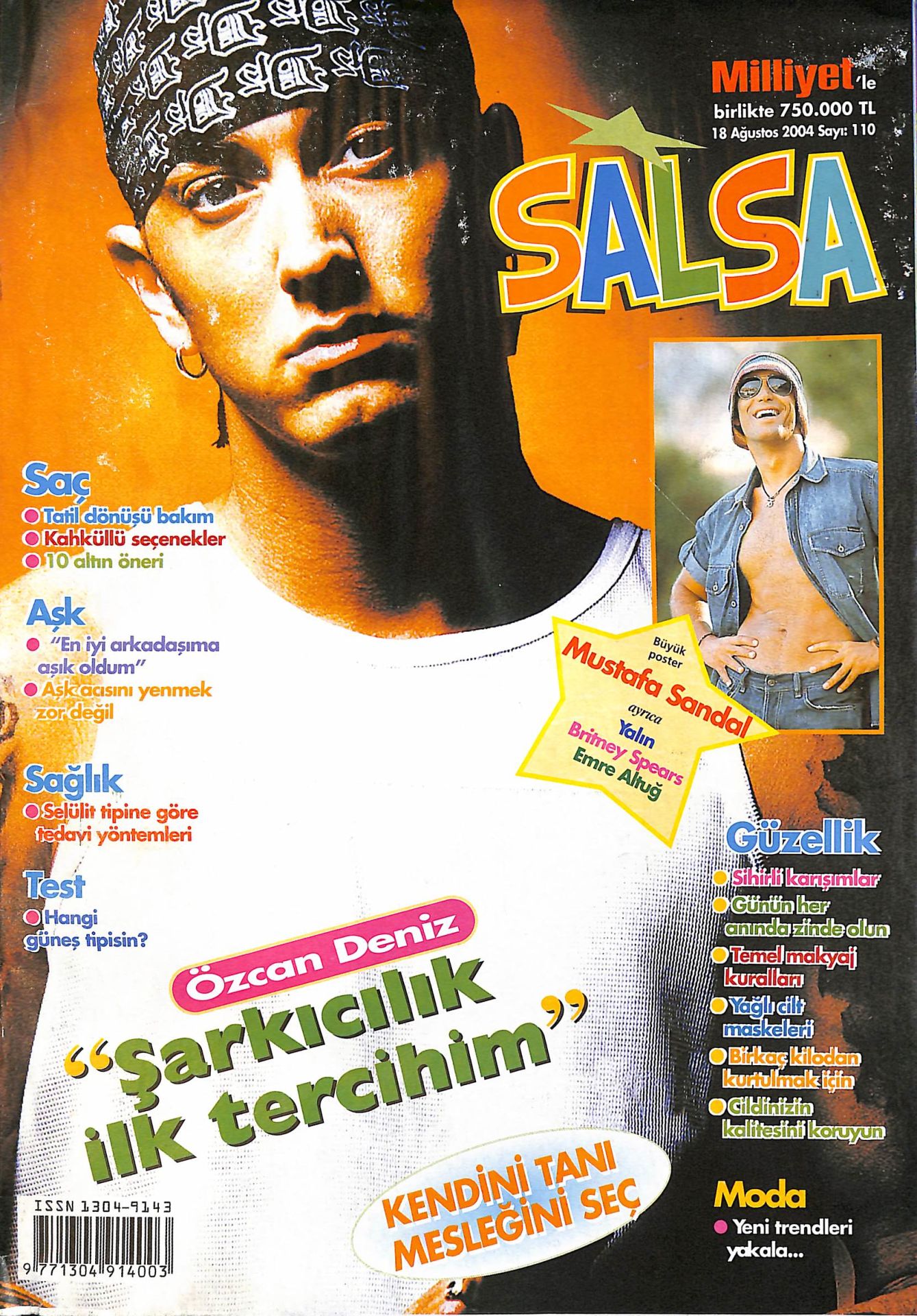 Milliyet Salsa Dergisi 18 Ağustos 2004 - Britney Spears, Mustafa Sandal ...