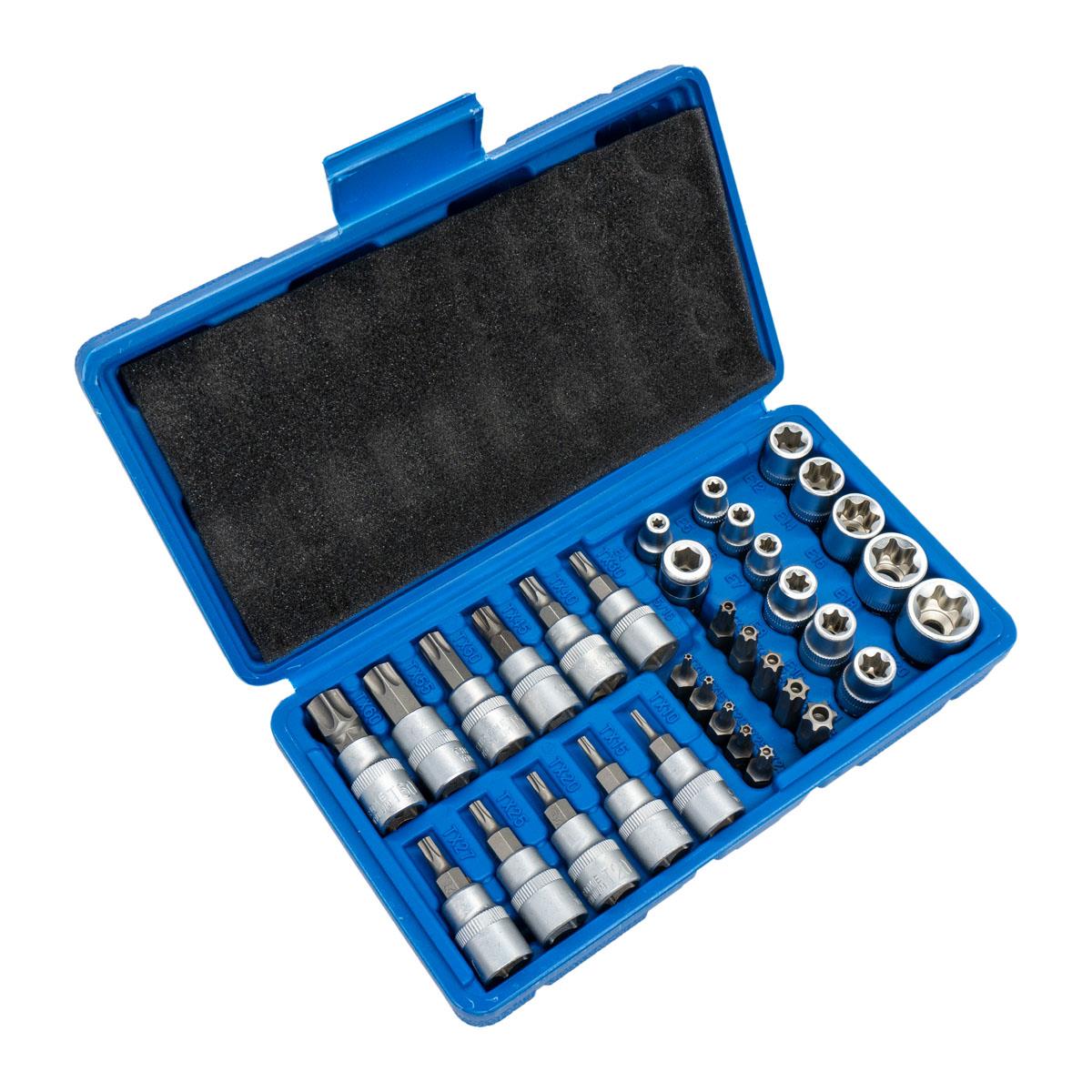 5529 3/8'' - 1/4'' İç-Dış Torx Bits Uçlu Lokma Anahtar Takımı 34 Parça 5529 3/8'' - 1/4'' İç-Dış Torx Bits Uçlu Lokma Anahtar Takımı 34 Parça