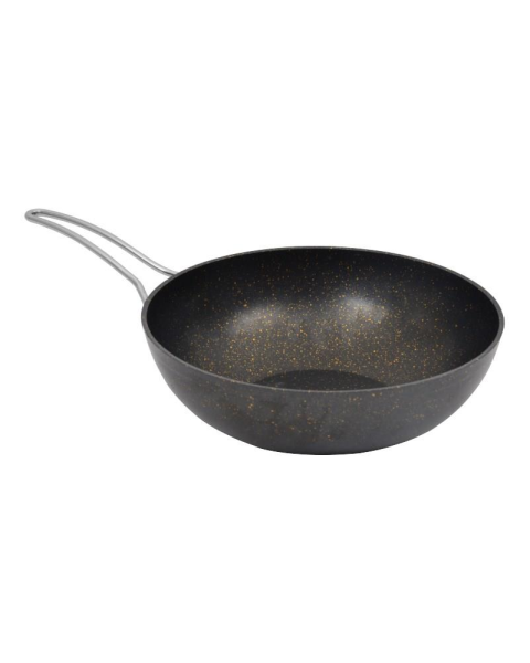 NURGAZ Granit Döküm Wok Tava 28 cm