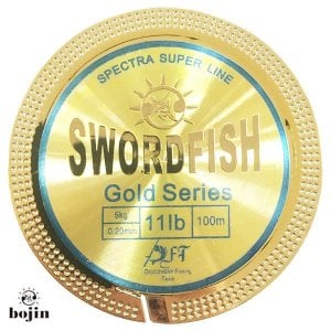 D.BOJIN Gold Swordfish Metal Kutu Misina 100m-0.20