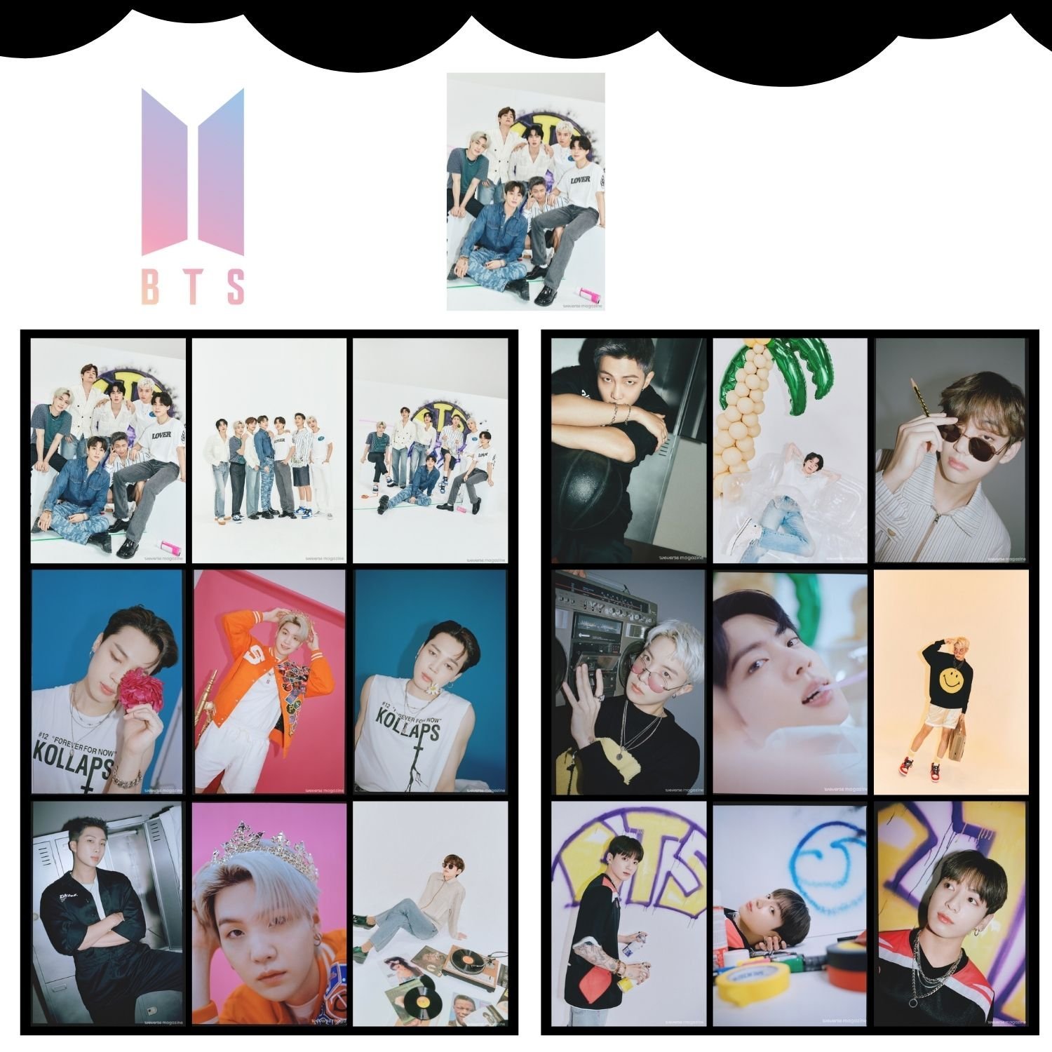 BTS '' Weverse Magazine 2 '' Fotokart Seti