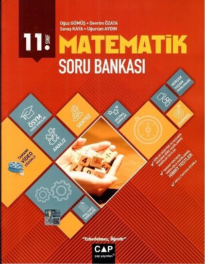 Çap Yayınları 11. Sınıf Matematik Soru Bankası Anadolu Lisesi Video Çözümlü Çap Yayınları Çap Yayınları 11. Sınıf Matematik Soru Bankası Anadolu Lisesi Video Çözümlü Çap Yayınları