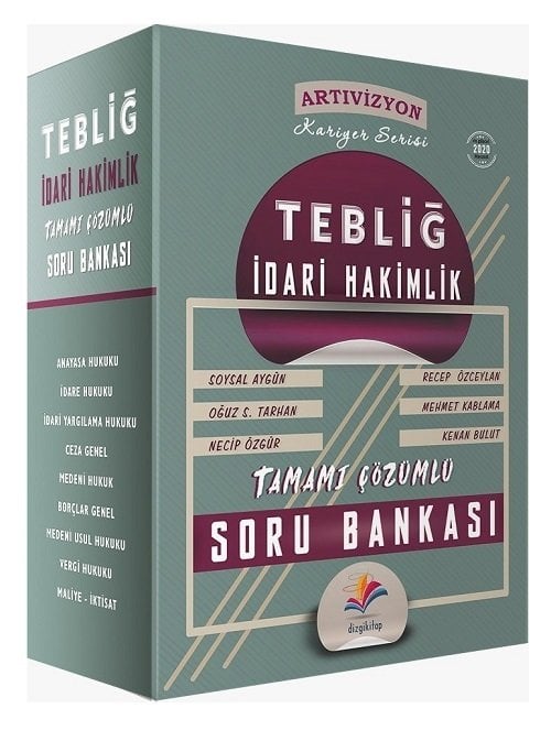 Dizgi Kitap 2020 TEBLİĞ Artıvizyon İdari Hakimlik Soru Bankası Seti Çözümlü Dizgi Kitap Dizgi Kitap 2020 TEBLİĞ Artıvizyon İdari Hakimlik Soru Bankası Seti Çözümlü Dizgi Kitap