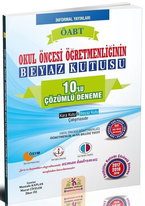 SÜPER FİYAT İnformal ÖABT Okul Öncesi Öğretmenliği 10 Deneme İnformal Yayınları YC10120 SÜPER FİYAT İnformal ÖABT Okul Öncesi Öğretmenliği 10 Deneme İnformal Yayınları YC10120
