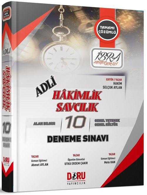 Doru Adli İBRA Hakimlik ve Savcılık 10 Deneme Çözümlü Doru Yayıncılık Doru Adli İBRA Hakimlik ve Savcılık 10 Deneme Çözümlü Doru Yayıncılık