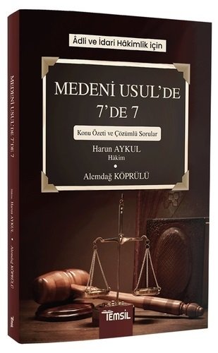 SÜPER FİYAT Temsil Adli ve İdari Hakimlik için Medeni Usul de 7 de 7 - Harun Aykul Alemdağ Köprülü Temsil Yayınları SÜPER FİYAT Temsil Adli ve İdari Hakimlik için Medeni Usul de 7 de 7 - Harun Aykul Alemdağ Köprülü Temsil Yayınları