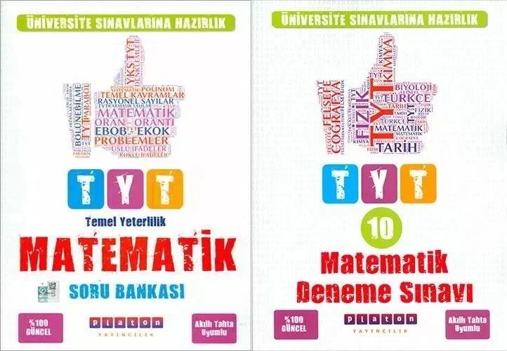 SÜPER FİYAT Platon YKS TYT Matematik Soru Bankası + 10 Deneme 2 li Set Platon Yayınları SÜPER FİYAT Platon YKS TYT Matematik Soru Bankası + 10 Deneme 2 li Set Platon Yayınları