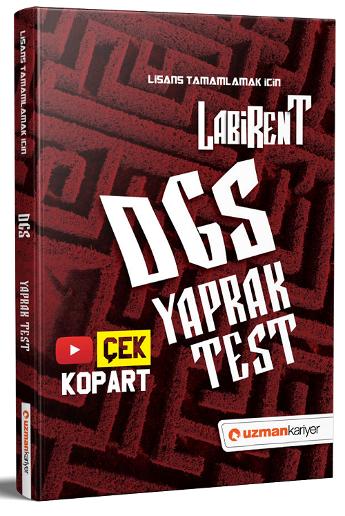 SÜPER FİYAT Uzman Kariyer DGS Labirent Yaprak Test Çek Kopart Uzman Kariyer Yayınları SÜPER FİYAT Uzman Kariyer DGS Labirent Yaprak Test Çek Kopart Uzman Kariyer Yayınları