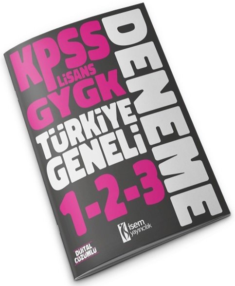 İsem 2022 KPSS Genel Yetenek Genel Kültür Türkiye Geneli Deneme Sınavları (1-2-3) İsem Yayınları