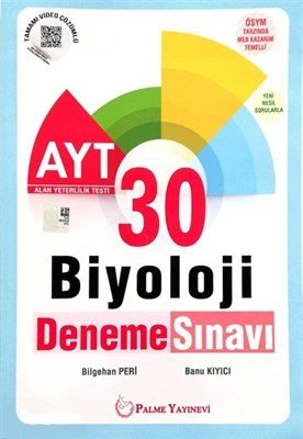 Palme YKS AYT Biyoloji 30 Deneme Video Çözümlü Palme Yayınları Palme YKS AYT Biyoloji 30 Deneme Video Çözümlü Palme Yayınları