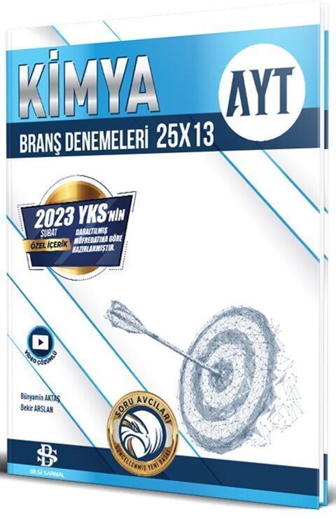 Bilgi Sarmal 2023 YKS AYT Kimya 25x13 Branş Denemeleri Video Çözümlü Bilgi Sarmal Yayınları Bilgi Sarmal 2023 YKS AYT Kimya 25x13 Branş Denemeleri Video Çözümlü Bilgi Sarmal Yayınları
