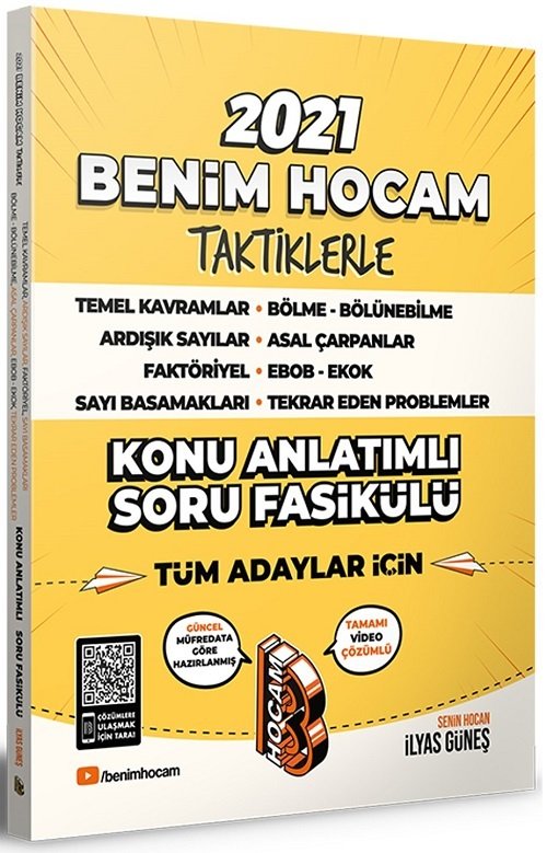 Benim Hocam 2021 YKS TYT AYT KPSS Tüm Adaylar Taktiklerle Matematik Konu Anlatımlı Soru Bankası - İlyas Güneş Benim Hocam Yayınları Benim Hocam 2021 YKS TYT AYT KPSS Tüm Adaylar Taktiklerle Matematik Konu Anlatımlı Soru Bankası - İlyas Güneş Benim Hocam Yayınları