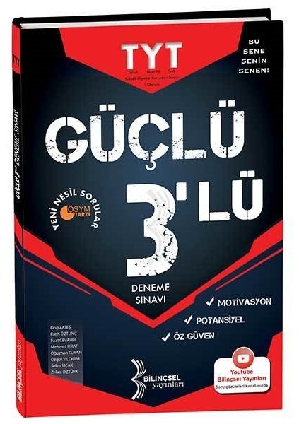 Bilinçsel YKS TYT Güçlü 3 lü Deneme Sınavı Bilinçsel Yayınları Bilinçsel YKS TYT Güçlü 3 lü Deneme Sınavı Bilinçsel Yayınları
