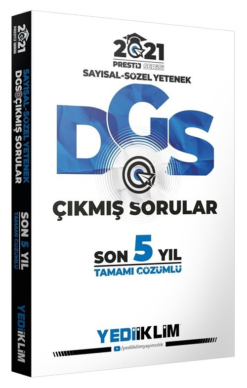 SÜPER FİYAT Yediiklim 2021 DGS Prestij Çıkmış Sorular Son 5 Yıl Çözümlü Yediiklim Yayınları SÜPER FİYAT Yediiklim 2021 DGS Prestij Çıkmış Sorular Son 5 Yıl Çözümlü Yediiklim Yayınları