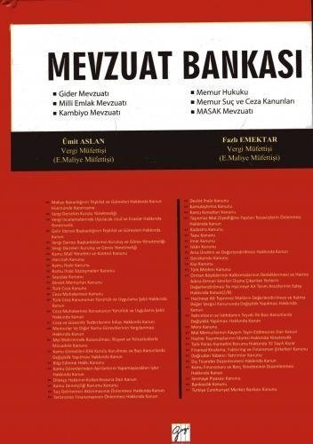 Gazi Kitabevi Mevzuat Bankası - Mert Ümit Aslan Fazlı Emektar Gazi Kitabevi Gazi Kitabevi Mevzuat Bankası - Mert Ümit Aslan Fazlı Emektar Gazi Kitabevi