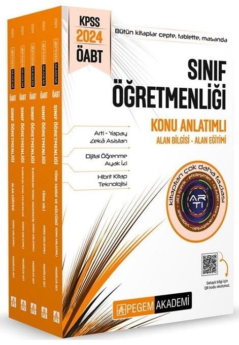 Pegem 2024 ÖABT Sınıf Öğretmenliği Konu Anlatımlı 5 Kitap Modüler Set Pegem Akademi Yayınları Pegem 2024 ÖABT Sınıf Öğretmenliği Konu Anlatımlı 5 Kitap Modüler Set Pegem Akademi Yayınları