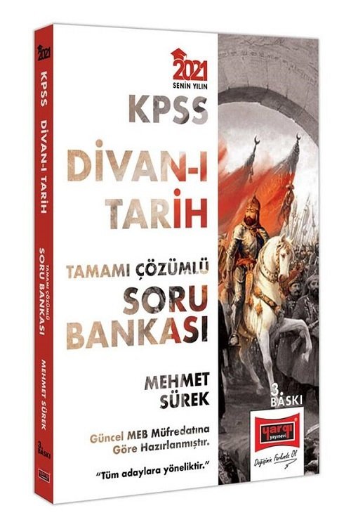 SÜPER FİYAT Yargı 2021 KPSS Divanı Tarih Soru Bankası Çözümlü - Mehmet Sürek Yargı Yayınları SÜPER FİYAT Yargı 2021 KPSS Divanı Tarih Soru Bankası Çözümlü - Mehmet Sürek Yargı Yayınları