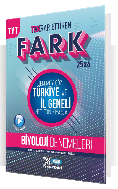 Yayın Denizi YKS TYT Biyoloji Tekrar Ettiren Fark 25x6 Deneme Video Çözümlü Yayın Denizi Yayınları Yayın Denizi YKS TYT Biyoloji Tekrar Ettiren Fark 25x6 Deneme Video Çözümlü Yayın Denizi Yayınları