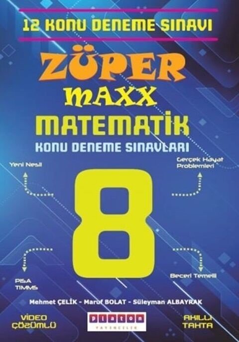 Platon 8. Sınıf LGS Matematik Züper Maxx 12 Konu Denemesi Platon Yayınları Platon 8. Sınıf LGS Matematik Züper Maxx 12 Konu Denemesi Platon Yayınları