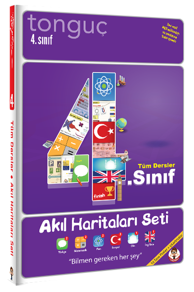 Tonguç 4. Sınıf Tüm Dersler Akıl Haritaları Seti Tonguç Akademi Tonguç 4. Sınıf Tüm Dersler Akıl Haritaları Seti Tonguç Akademi
