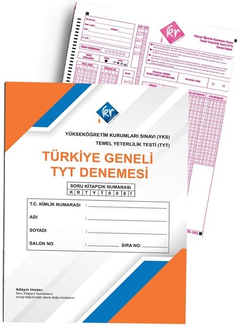 KR Akademi YKS TYT Türkiye Geneli Deneme KR Akademi Yayınları