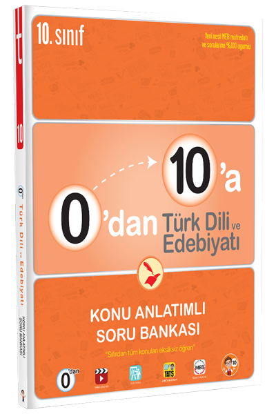 Tonguç 10. Sınıf 0 dan 10 a Türk Dili ve Edebiyatı Konu Anlatımlı Soru Bankası Tonguç Akademi