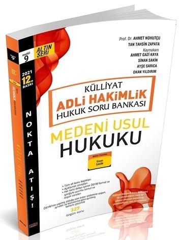 Savaş 2021 Adli Hakimlik Medeni Usul Hukuku KÜLLİYAT Soru Bankası Tek 12. Baskı Savaş Yayınları Savaş 2021 Adli Hakimlik Medeni Usul Hukuku KÜLLİYAT Soru Bankası Tek 12. Baskı Savaş Yayınları