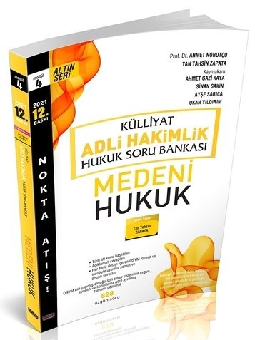 Savaş 2021 Adli Hakimlik Medeni Hukuk KÜLLİYAT Soru Bankası Tek 12. Baskı Savaş Yayınları Savaş 2021 Adli Hakimlik Medeni Hukuk KÜLLİYAT Soru Bankası Tek 12. Baskı Savaş Yayınları