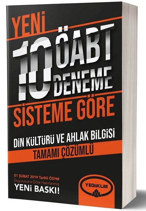 Yediiklim ÖABT Din Kültürü ve Ahlak Bilgisi Yeni Sistem 10 Deneme Çözümlü Yediiklim Yayınları Yediiklim ÖABT Din Kültürü ve Ahlak Bilgisi Yeni Sistem 10 Deneme Çözümlü Yediiklim Yayınları