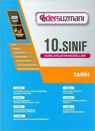 Ders Uzmanı 10. Sınıf Tarih Konu Anlatım Modülleri Ders Uzmanı Yayınları Ders Uzmanı 10. Sınıf Tarih Konu Anlatım Modülleri Ders Uzmanı Yayınları