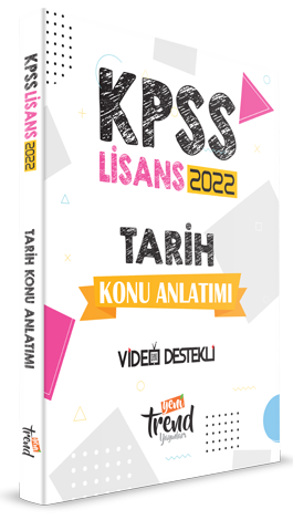Yeni Trend 2022 KPSS Tarih Lisans Konu Anlatımı Video Destekli Yeni Trend Yayınları Yeni Trend 2022 KPSS Tarih Lisans Konu Anlatımı Video Destekli Yeni Trend Yayınları
