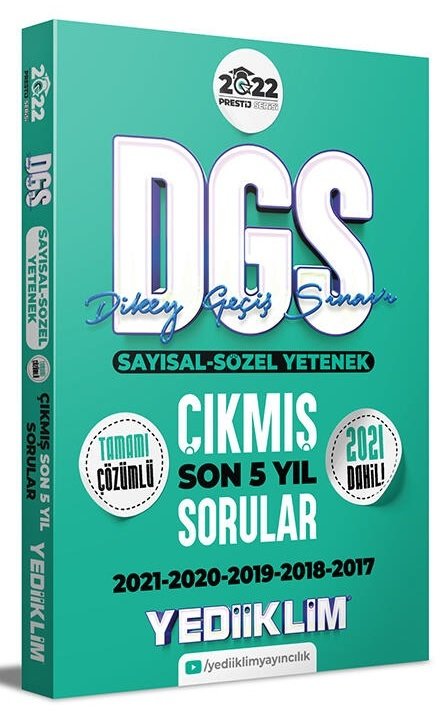 Yediiklim 2022 DGS Prestij Son 5 Yıl Çıkmış Sorular Çözümlü Yediiklim Yayınları Yediiklim 2022 DGS Prestij Son 5 Yıl Çıkmış Sorular Çözümlü Yediiklim Yayınları