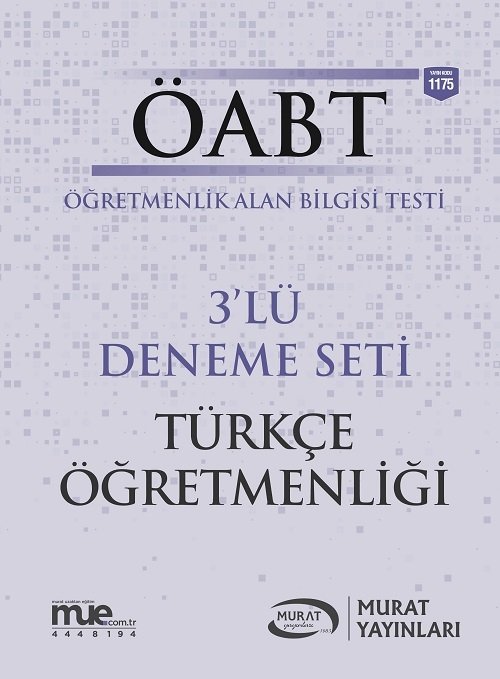 SÜPER FİYAT Murat ÖABT Türkçe Öğretmenliği 3 Deneme Çözümlü Murat Yayınları