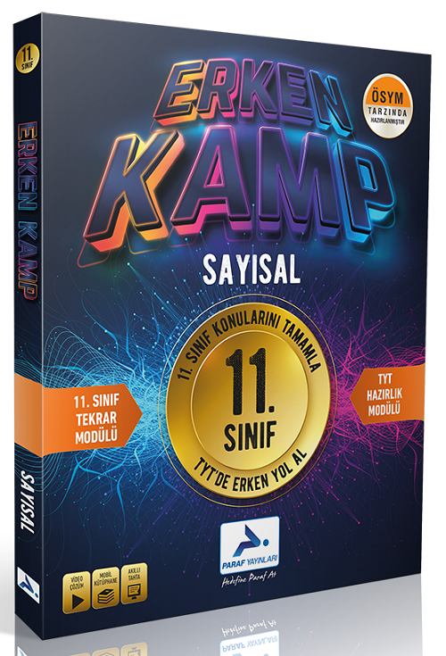 Paraf 11. Sınıf Sayısal Erken Kamp Tekrar Modülü Paraf Yayınları Paraf 11. Sınıf Sayısal Erken Kamp Tekrar Modülü Paraf Yayınları