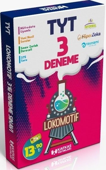 Kafkas YKS TYT Türkiye Geneli Lokomotif 3 Deneme Kafkas Yayınları Kafkas YKS TYT Türkiye Geneli Lokomotif 3 Deneme Kafkas Yayınları