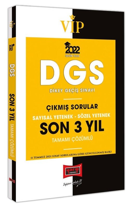 Yargı 2022 DGS VIP Son 3 Yıl Çıkmış Sorular Yargı Yayınları Yargı 2022 DGS VIP Son 3 Yıl Çıkmış Sorular Yargı Yayınları