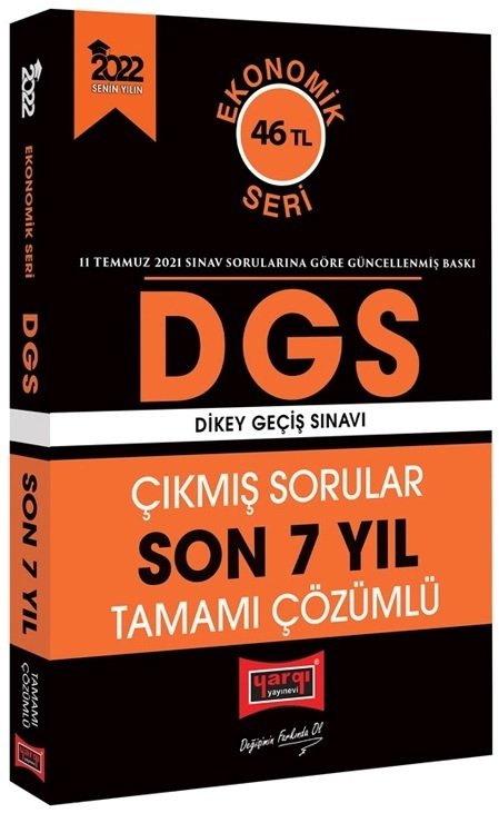 Yargı 2022 DGS Çıkmış Sorular Son 7 Yıl Çözümlü Ekonomik Seri Yargı Yayınları Yargı 2022 DGS Çıkmış Sorular Son 7 Yıl Çözümlü Ekonomik Seri Yargı Yayınları