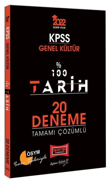 Yargı 2022 KPSS Tarih %100 20 Deneme Çözümlü Yargı Yayınları Yargı 2022 KPSS Tarih %100 20 Deneme Çözümlü Yargı Yayınları